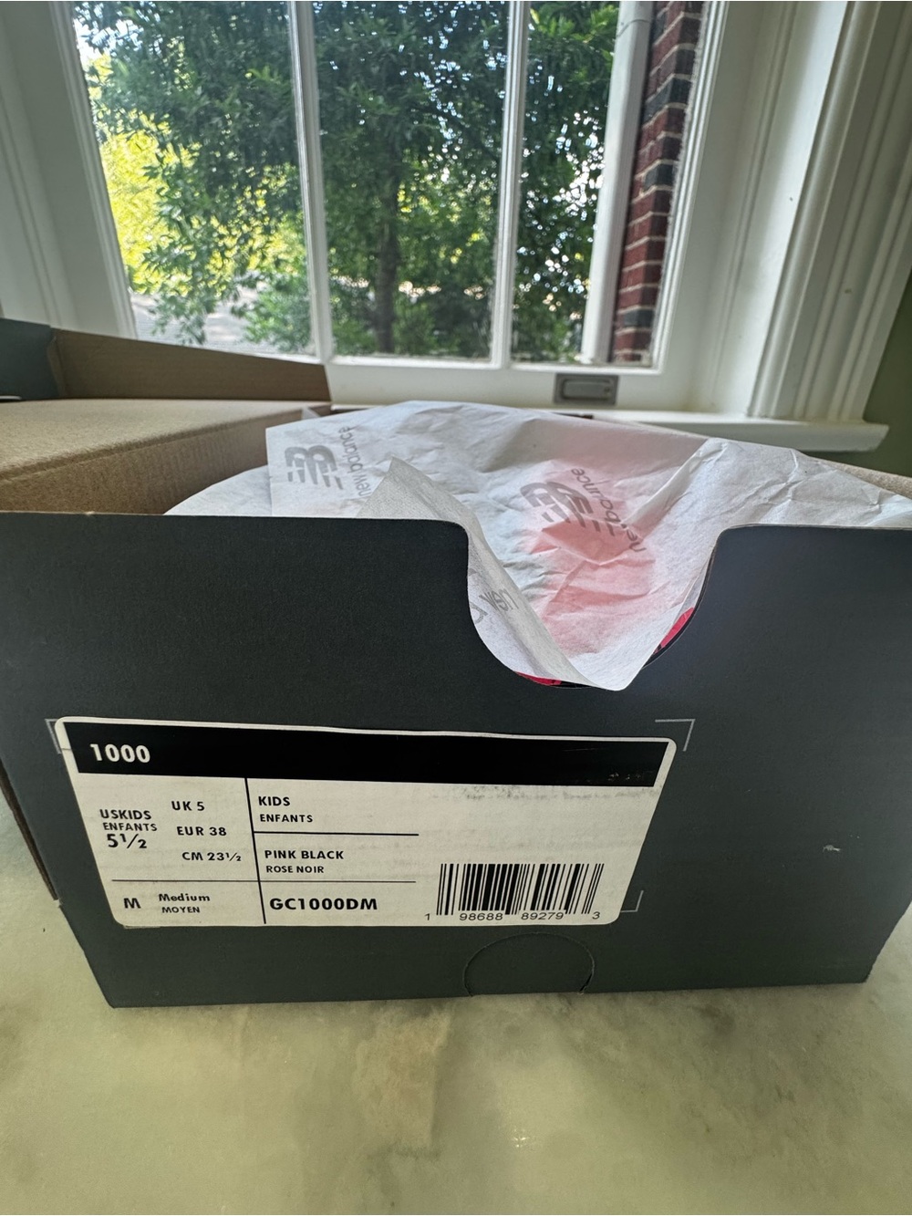 New Balance 1000 GC1000DM Pink Black | Kids 5.5 / Women’s 7 | New in Box - Picture 8 of 9